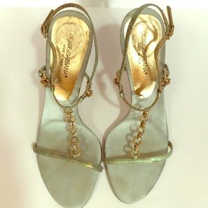 Dolce & Gabbana snakeskin print heels